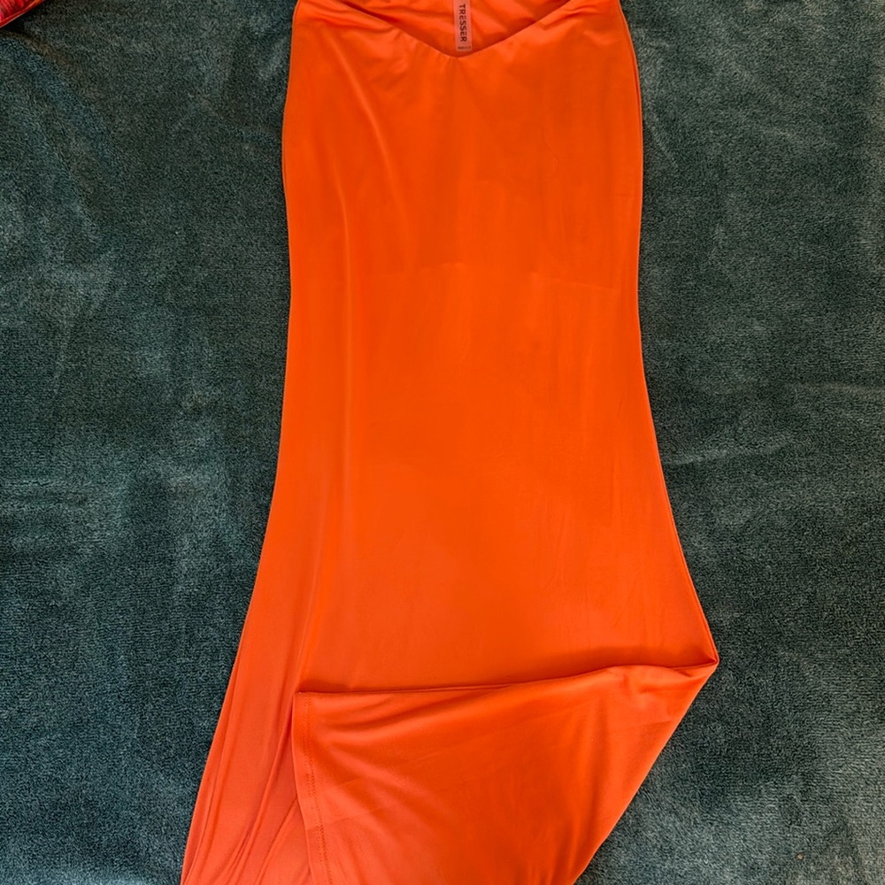 Tresser Orange Midi Dress